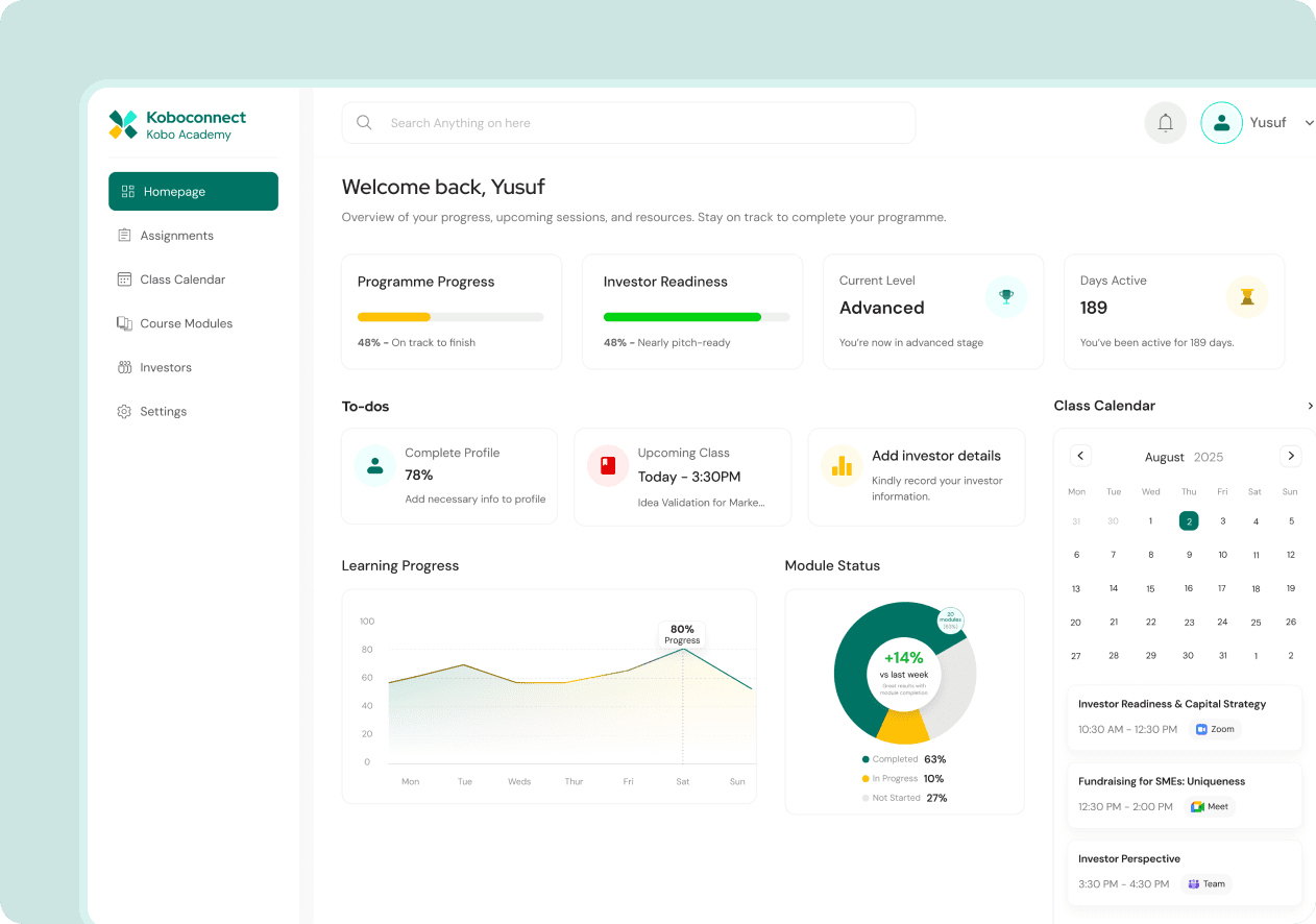 Learning environment for finance experts